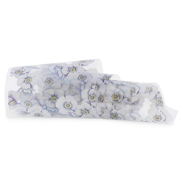 NF-053 White Floral - Transfer Foil Strip