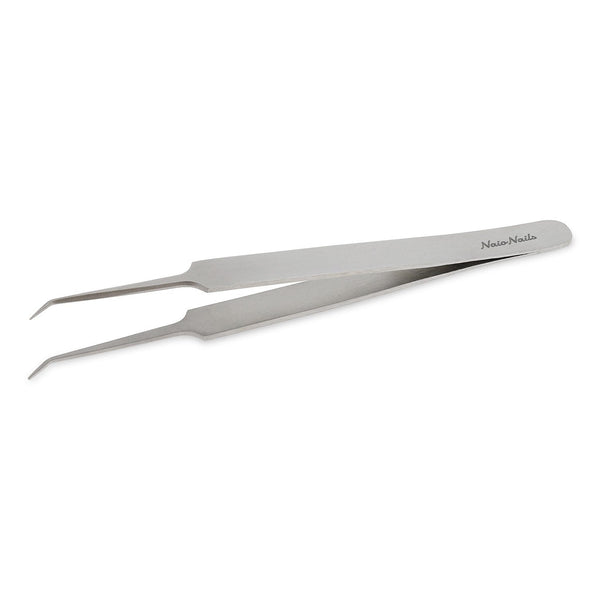 Stainless Steel Needle Nose Angled Tweezers