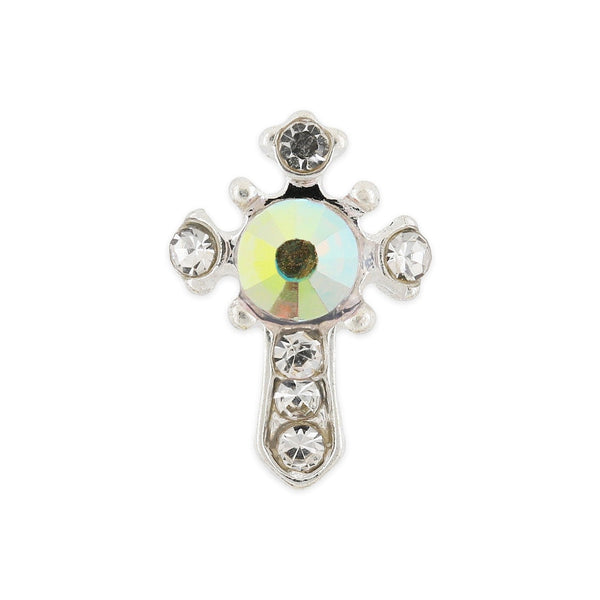 Pot of 10 Charms - Crystal Cross