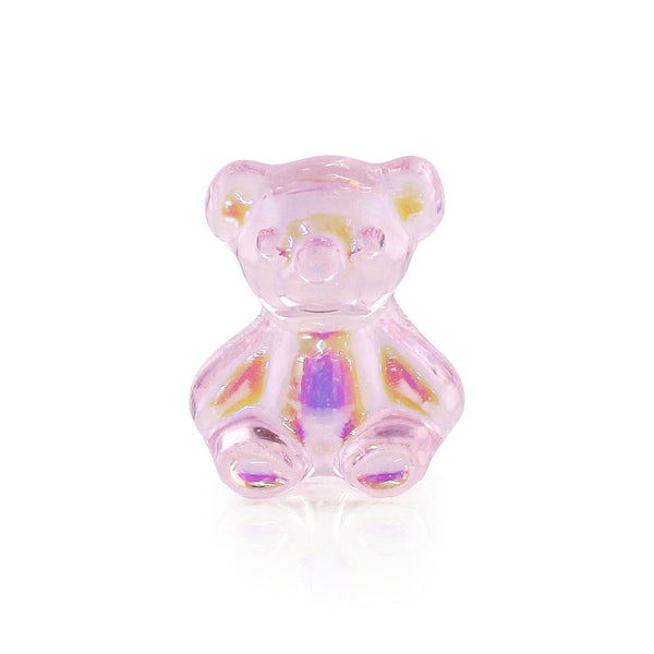 Pot of 5 Charms - Baby Pink Teddybear