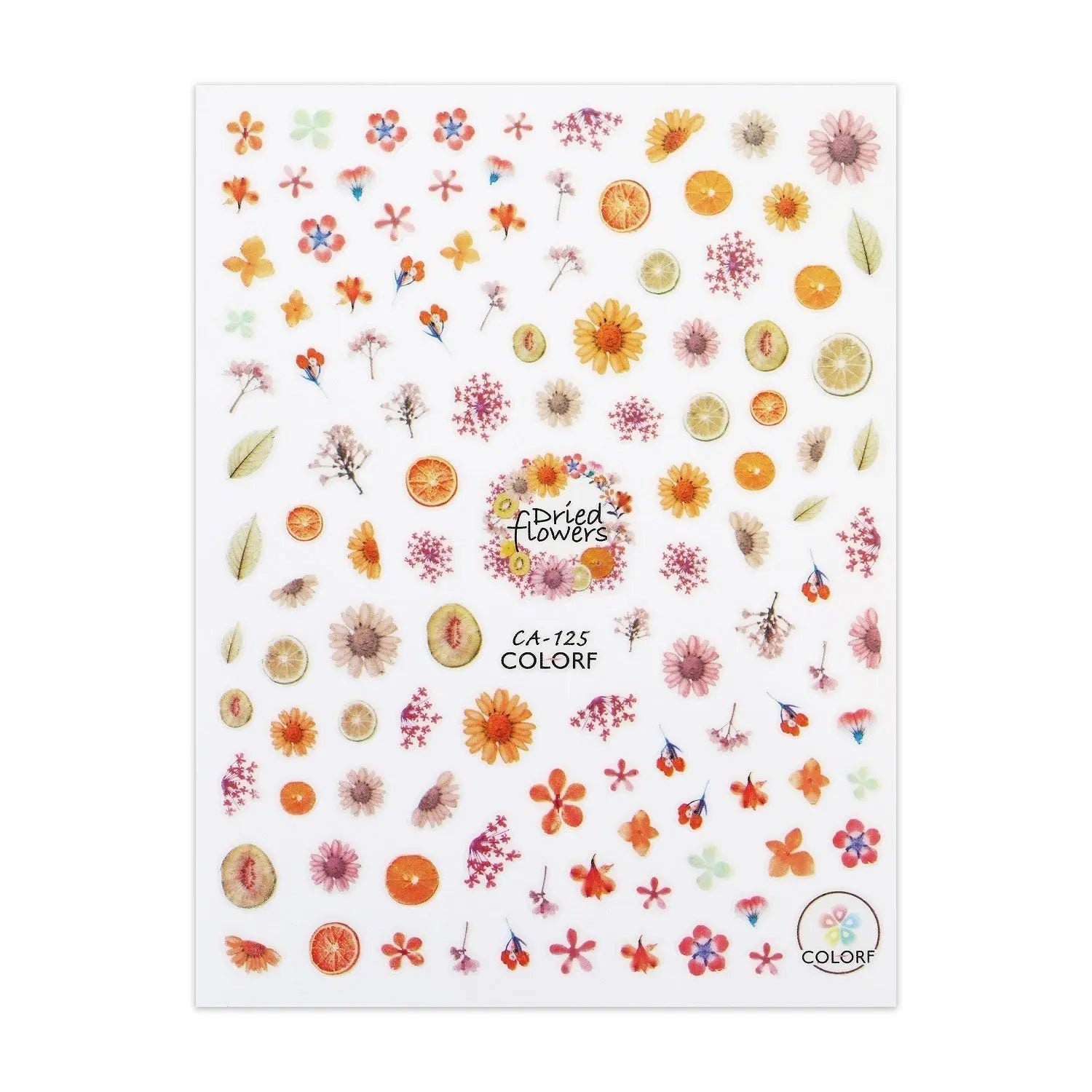 Sticker Sheet - Fruit & Flowers   Naio Nails
