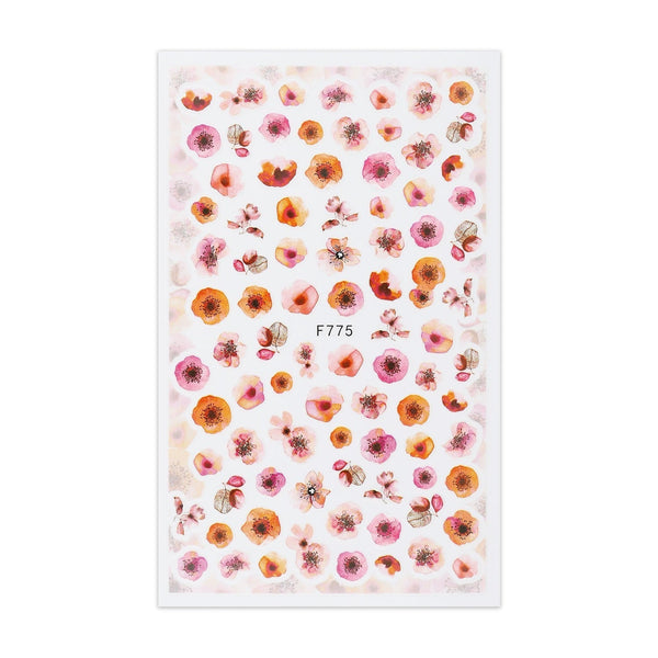 Sticker Sheet - Watercolour Poppy