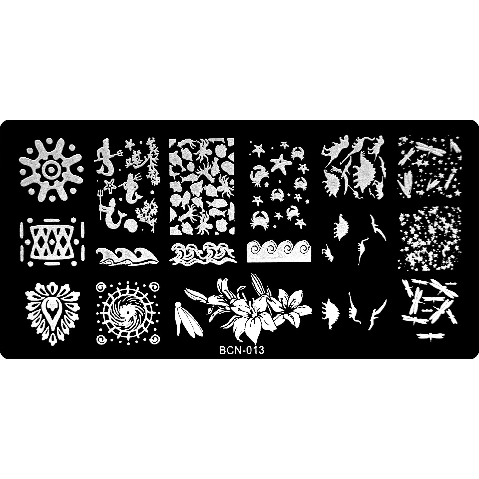 Stamping Plate - BCN-013   Naio Nails