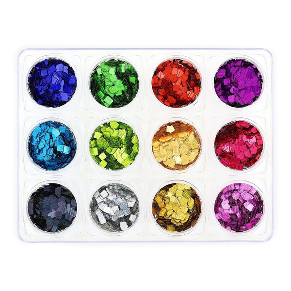 Glitter Set - NGS-009 - Multicoloured Squares