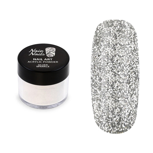 Poudre Acrylique Pailletée Silver Sparkle - 12g