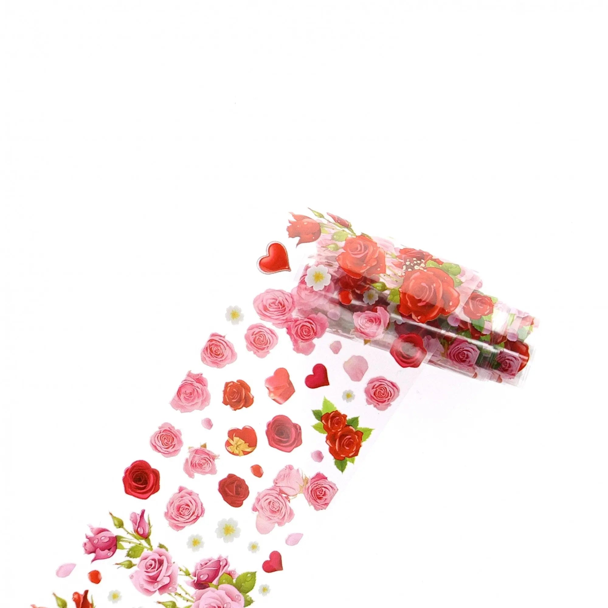 TFS-33 Transparent Hearts & Flowers Set of Foils   Naio Nails