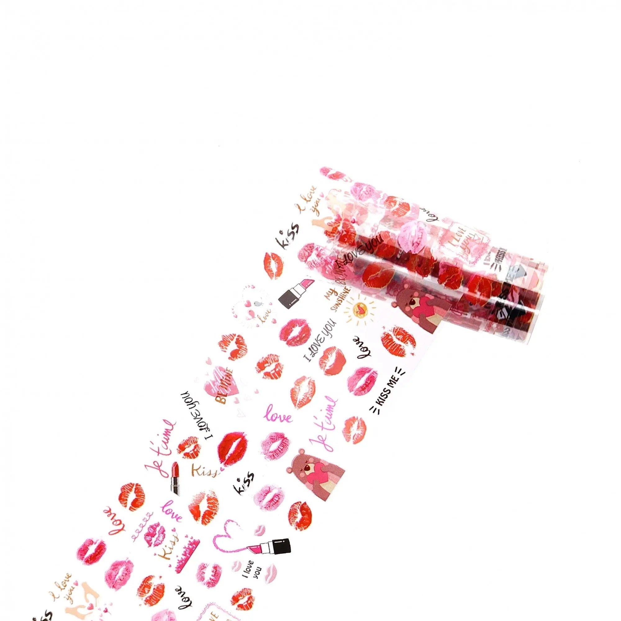 TFS-33 Transparent Hearts & Flowers Set of Foils   Naio Nails