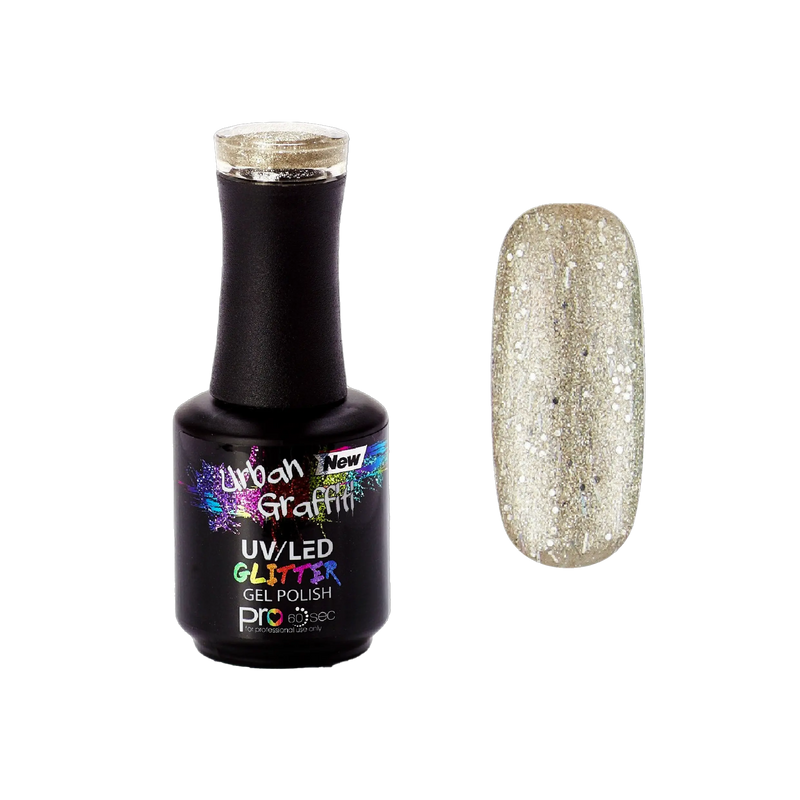 Andromeda - UGGP-A0919 Esmalte en Gel con Brillo Dorado de Graffiti Urbano 15ml