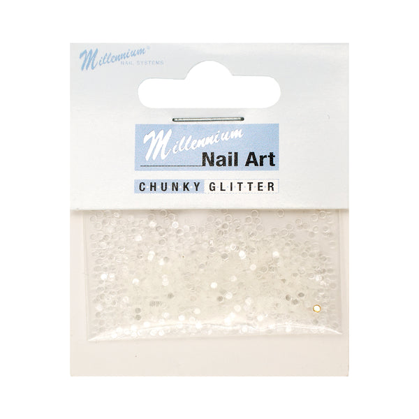 Glitter Chunky para Uñas Millennium (200 Piezas) Transparente