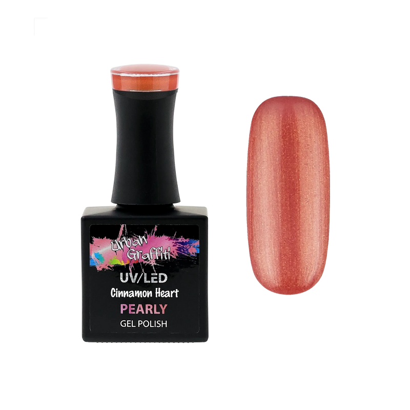 Cinnamon Heart - UGGP-A0904 Urban Graffiti Rojo-Naranja Perlado Esmalte en Gel 15ml