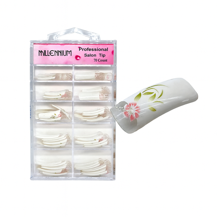 Millennium Professional Salon Tips - Floral (70 Count)