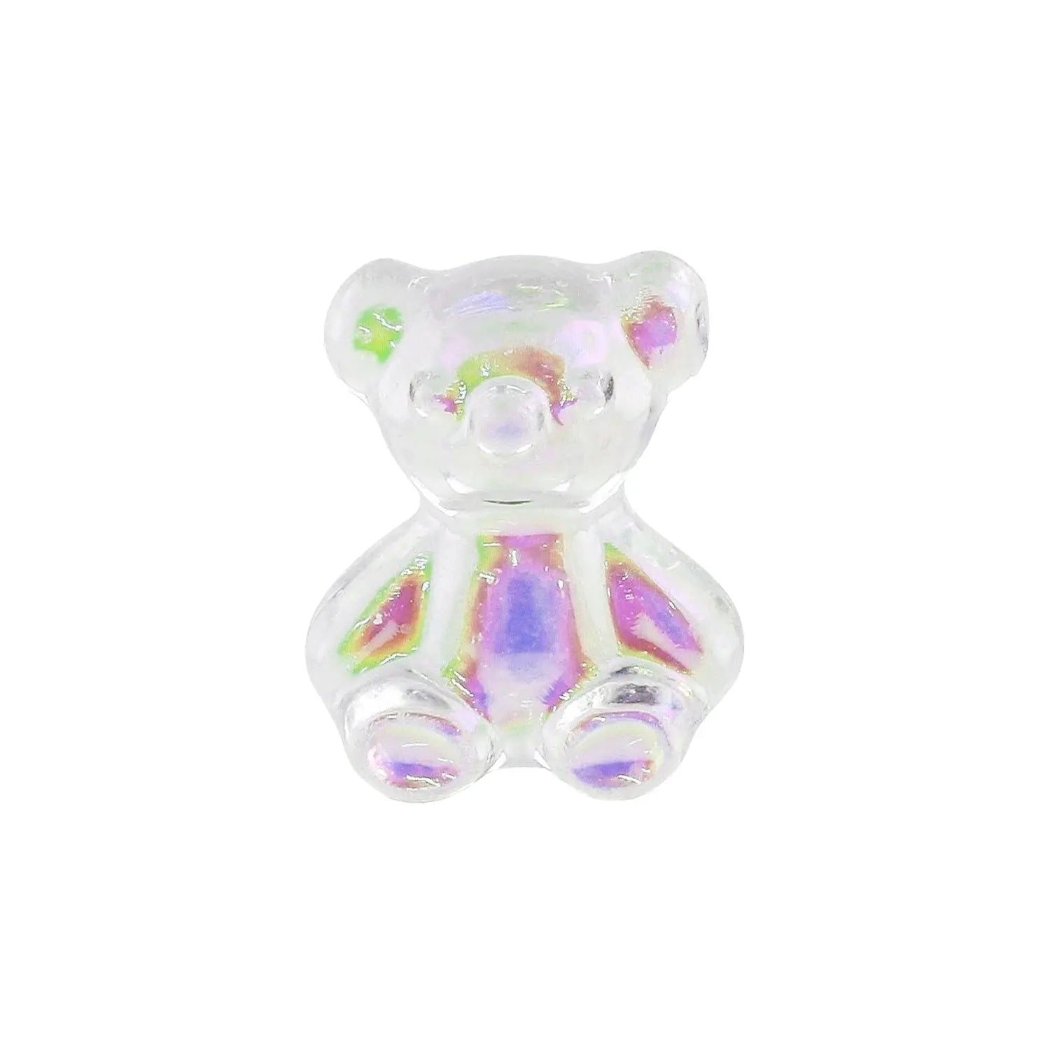 Pot of 5 Charms - Iridescent Teddybear   Naio Nails