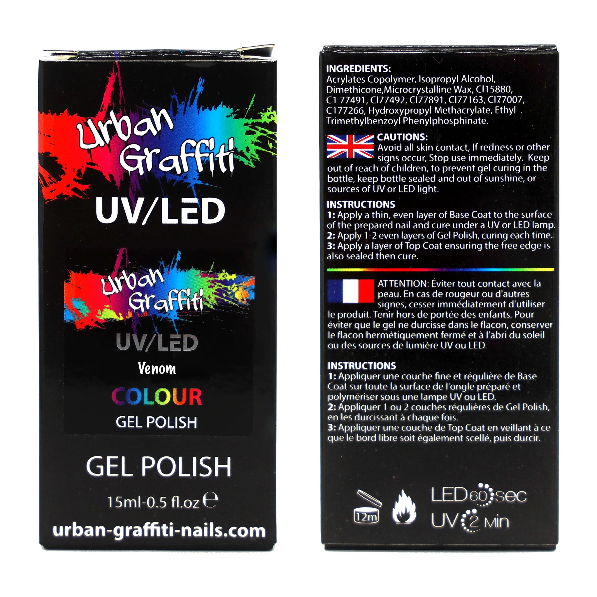 Venom - UGGP-A0474 Urban Graffiti Gel Polish 15ml   Naio Nails